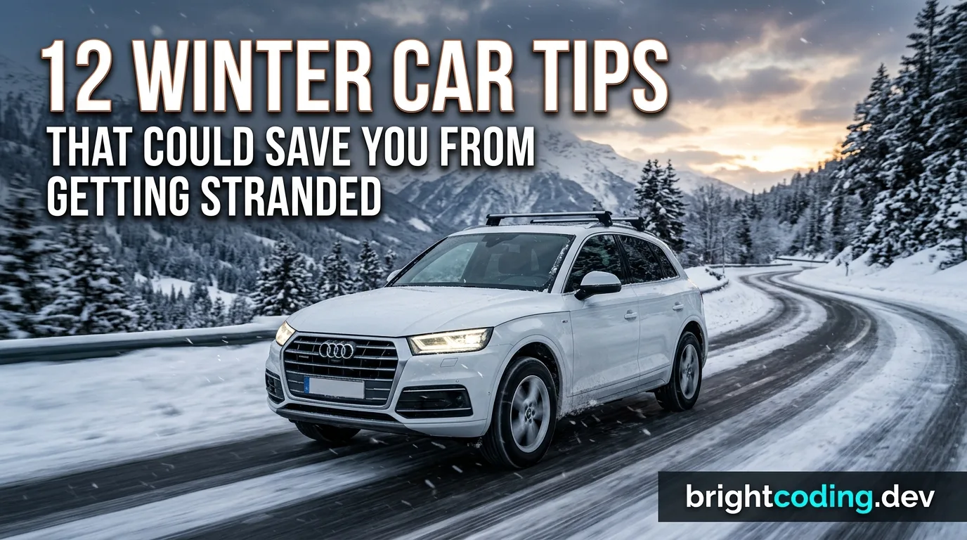 12 conseils hivernaux pour votre voiture qui pourraient vous éviter de rester bloqué